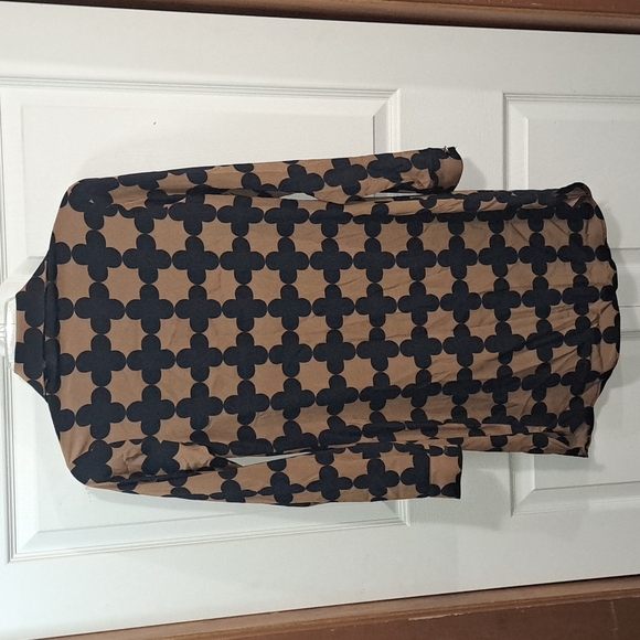 Bianca Coletti lightweight silk button-up shirt mini dress - XS - black and gold - Picture 4 of 5